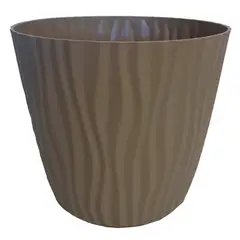 REMBRE - Macetero de Plástico 19x17 cm Café