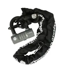 ODIS - Candado Bicicleta U Lock Bike K1800D Con Cadena 10mm X 1,1 M Llave Disco