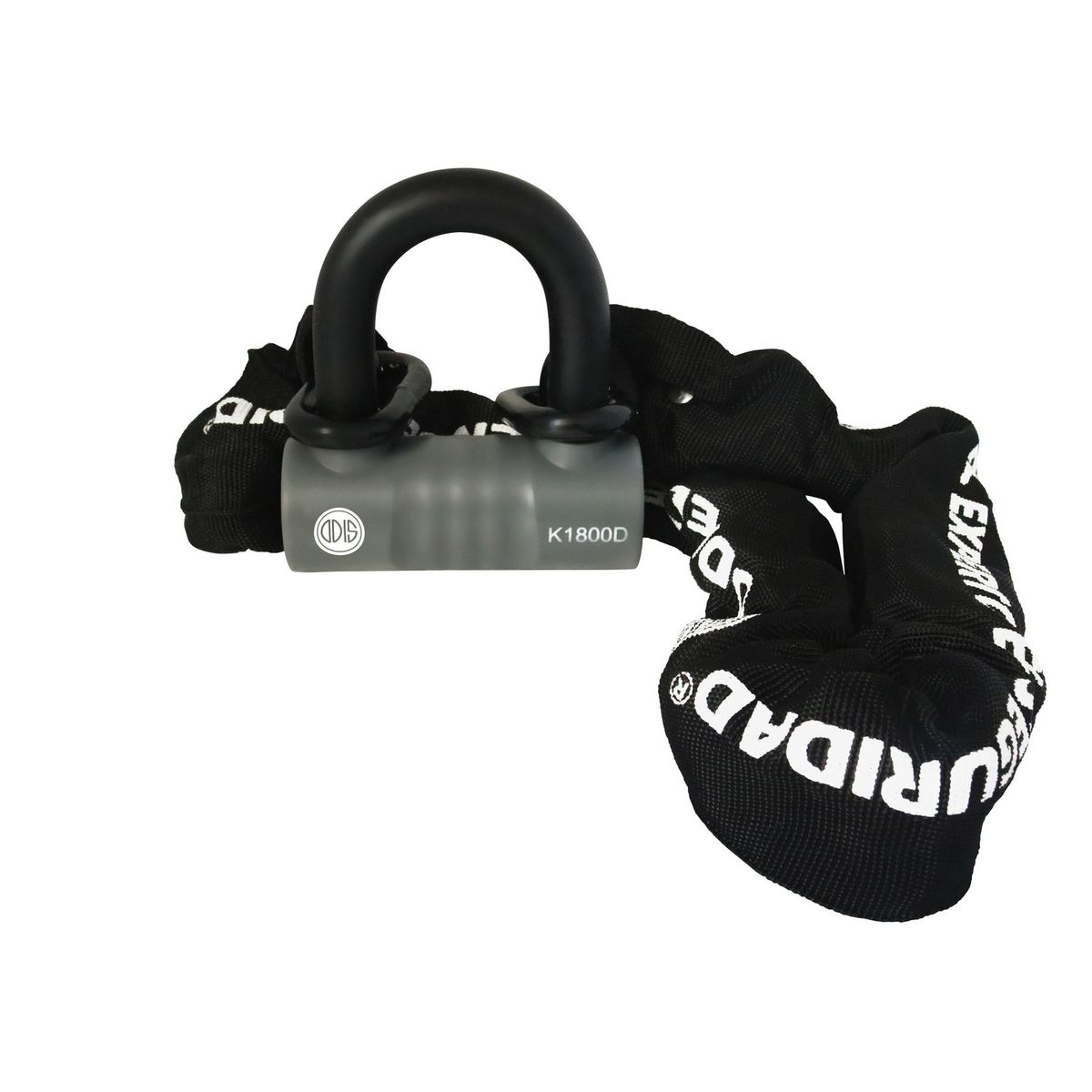 ODIS - Candado Bicicleta U Lock Bike K1800D Con Cadena 10mm X 1,1 M Llave Disco