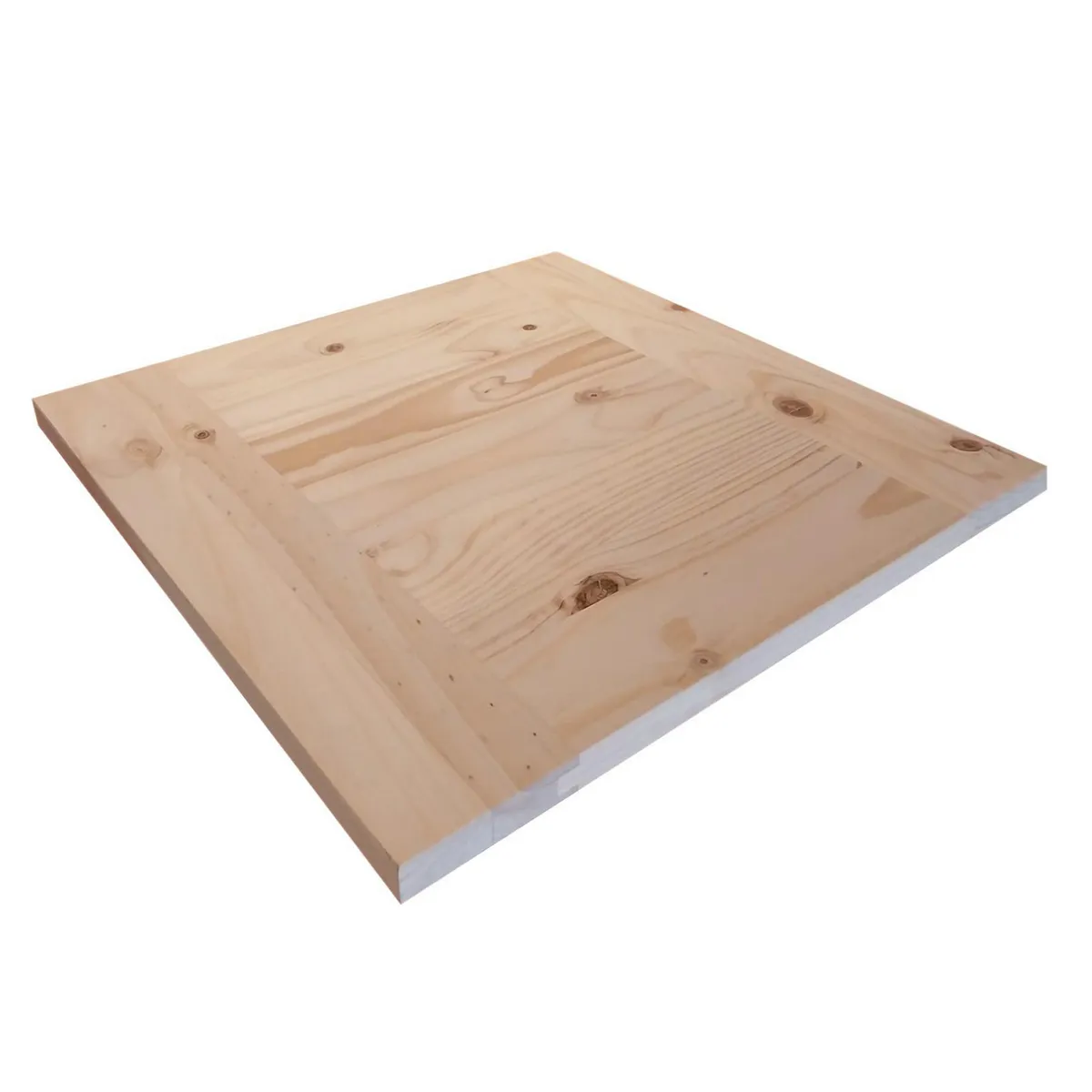 GENERICO - Cubierta Madera Cuadrada Natural 3 cm 45x45 cm