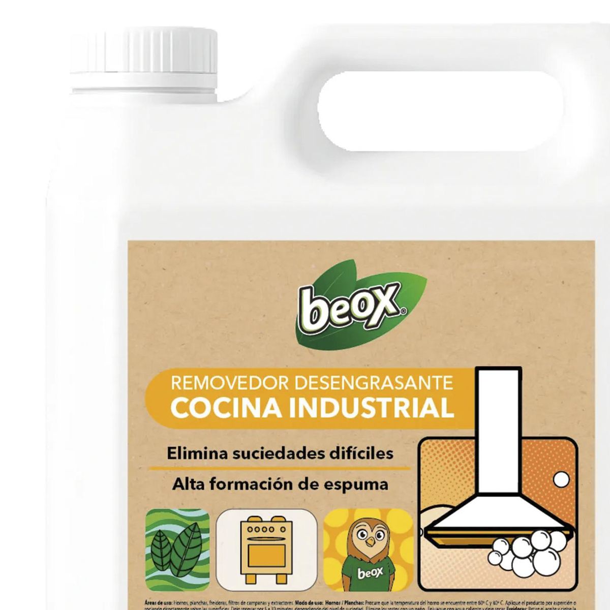 BEOX - Removedor Desengrasante Cocina Industrial 5 Litros