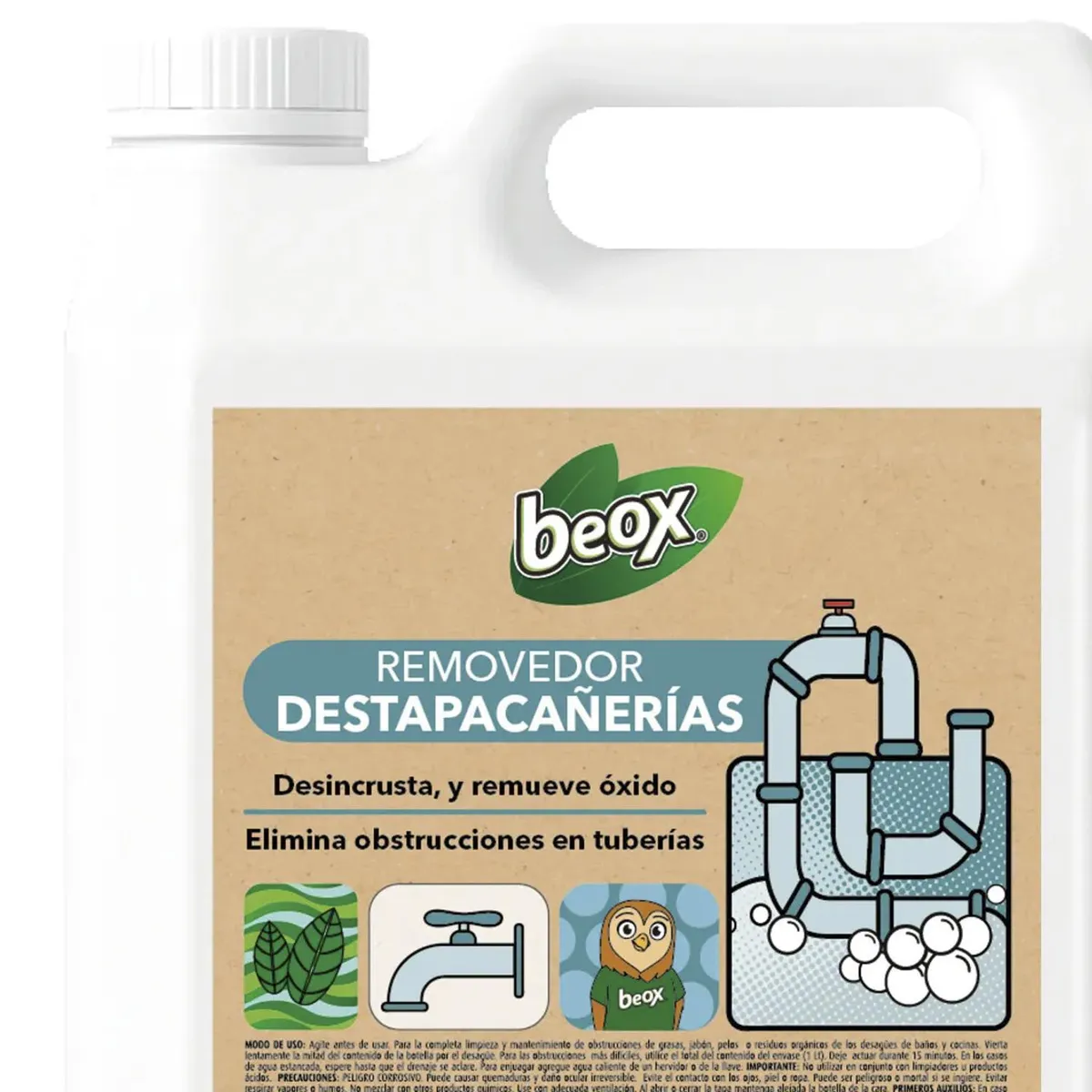 BEOX - Removedor Destapacañerias 5 Litros