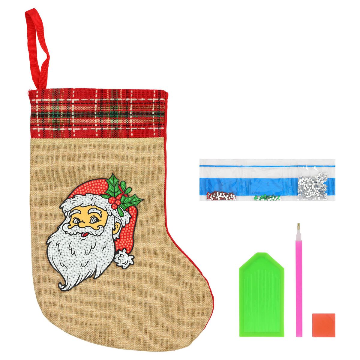 PRONOBEL - Kit Diamantes Medias De Papá Noel