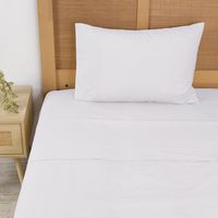 Sábana Liso 1.5 plazas 180 Hilos Blanco