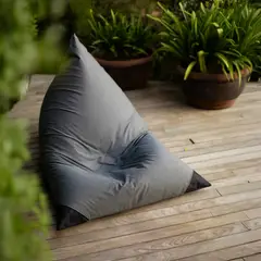 PUF - Cojín Puff de Piscina y Terraza Gris 95x95x142 cm