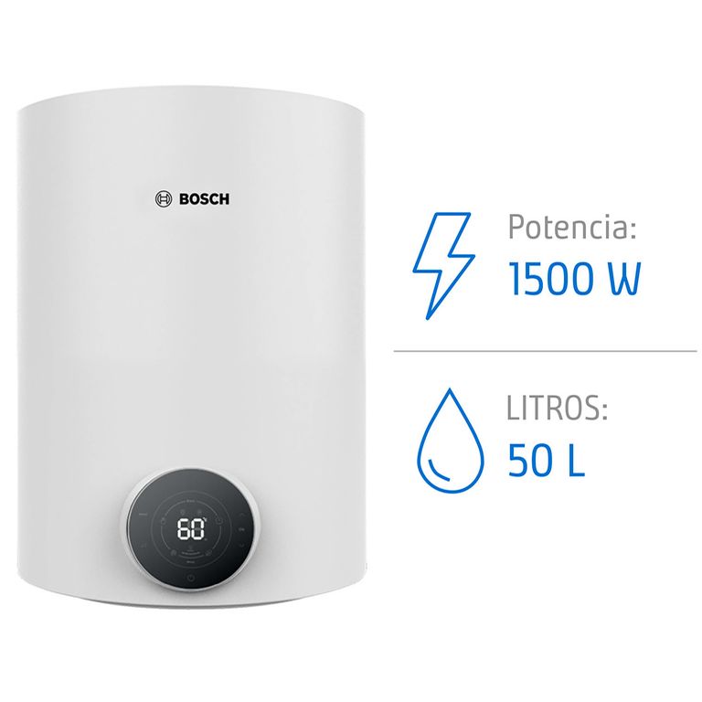 Termo Eléctrico 50 Litros 1500 W de Muro