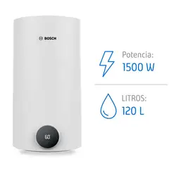 BOSCH - Termo Eléctrico 120 Litros 1500 W de Muro
