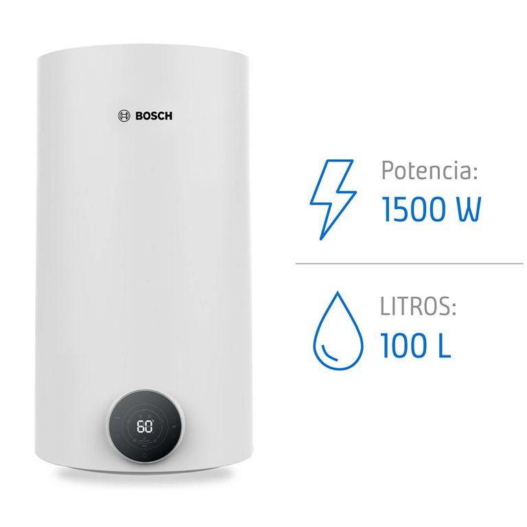 Termo Eléctrico 100 Litros 1500 W de Muro