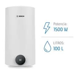 BOSCH - Termo Eléctrico 100 Litros 1500 W de Muro