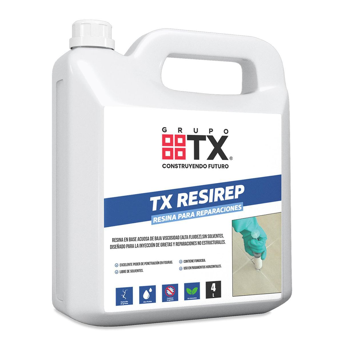 TX - Resina de Reparación Acuosa TX Resirep 4 lt