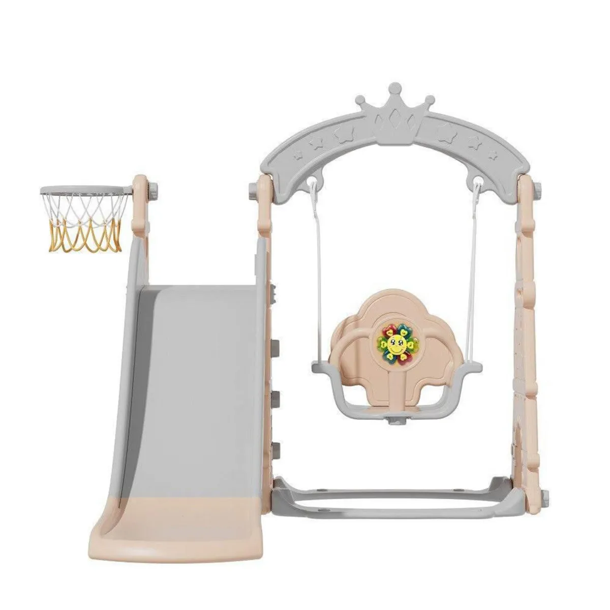 HOBBY MARKET - Resbalín Columpio Musical 90x120x120 cm Rosado