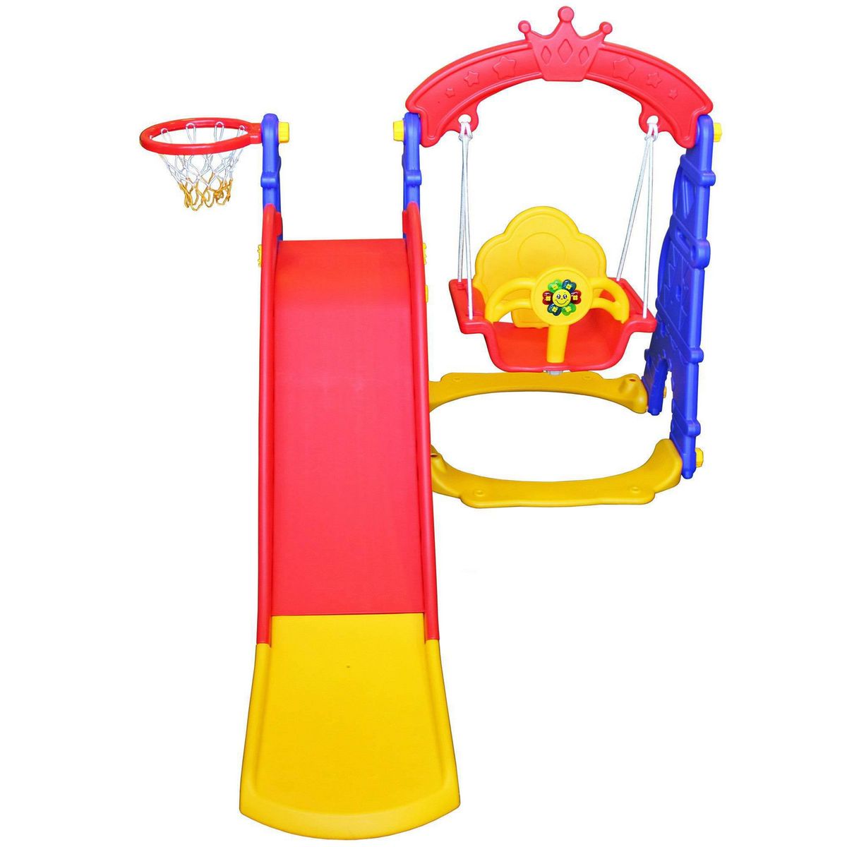 HOBBY MARKET - Resbalín Columpio Musical 90x120x120 cm Rojo