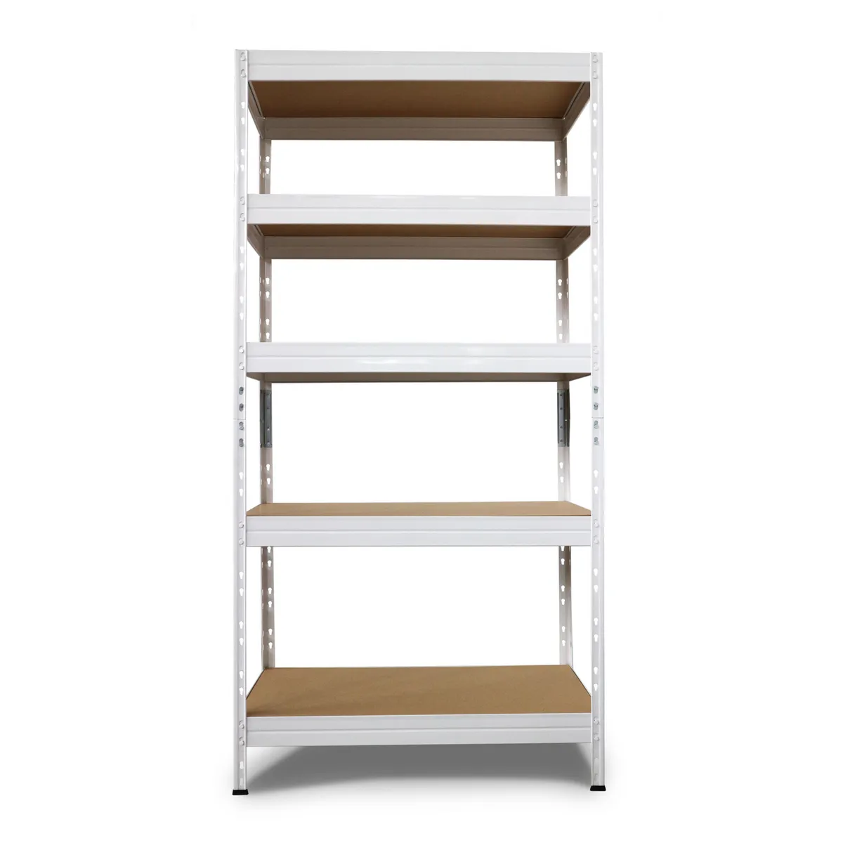 FIXSER - Estante Rivet Metal 4 Nivel(es) 90x180x40 cm Blanco