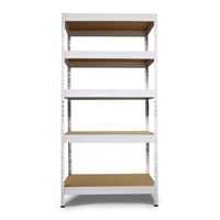 Estante Rivet Metal 4 Nivel(es) 90x180x40 cm Blanco