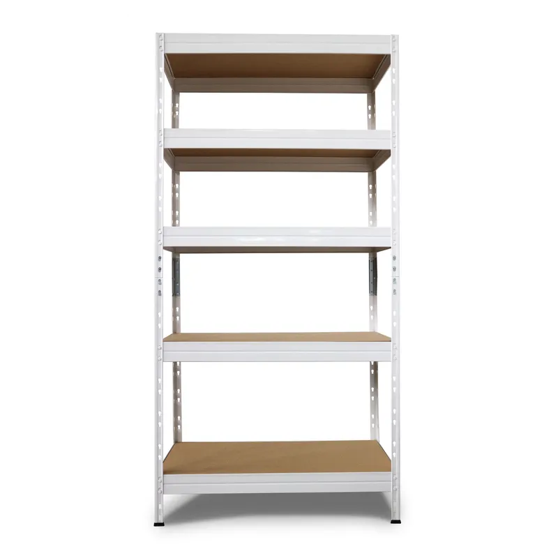 FIXSER - Estante Rivet Metal 4 Nivel(es) 90x180x40 cm Blanco