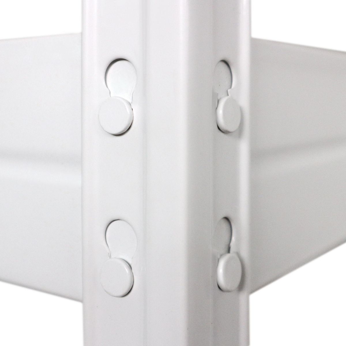 FIXSER - Estante Rivet Metal 4 Nivel(es) 90x180x40 cm Blanco