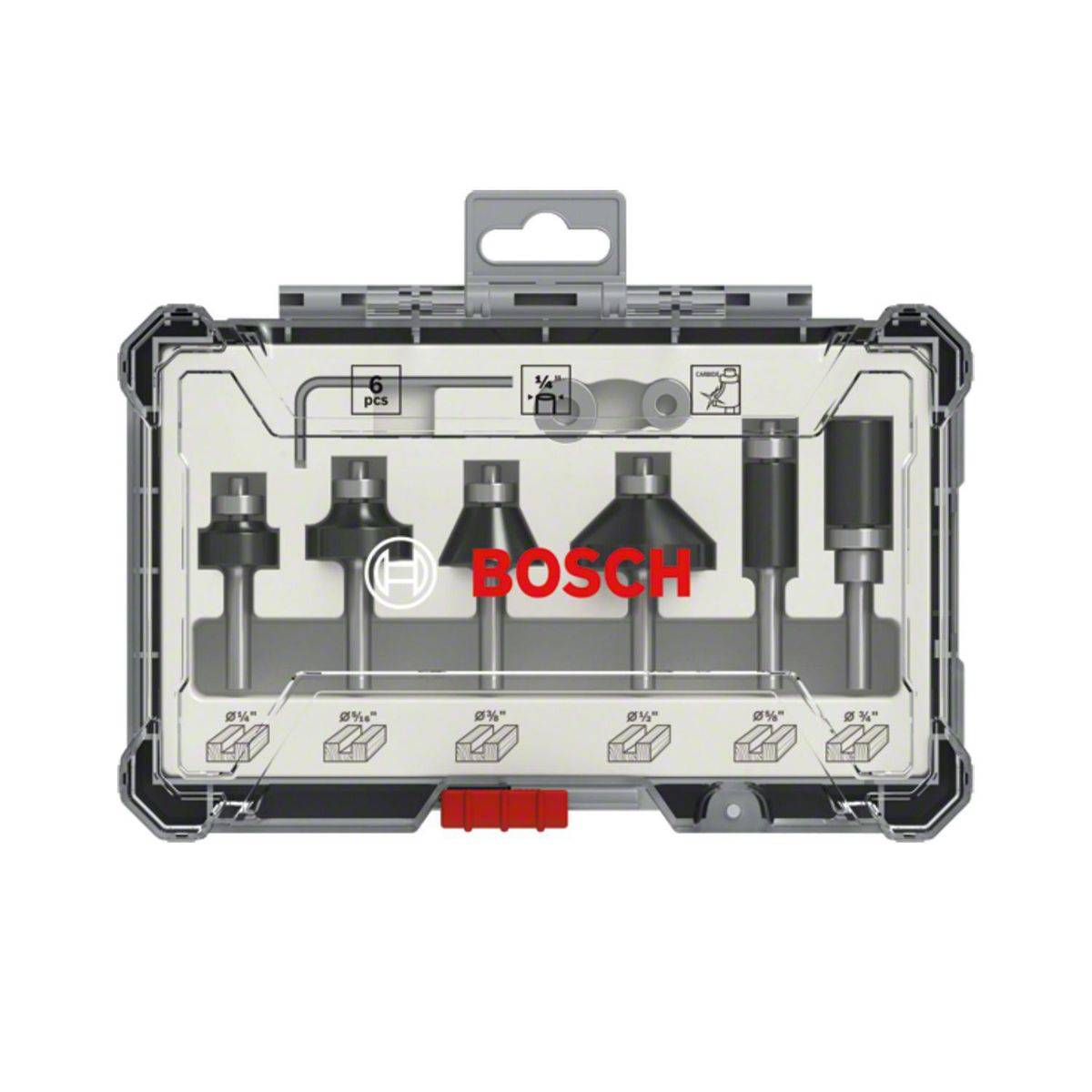 BOSCH - Set 6 Fresas 1/4"