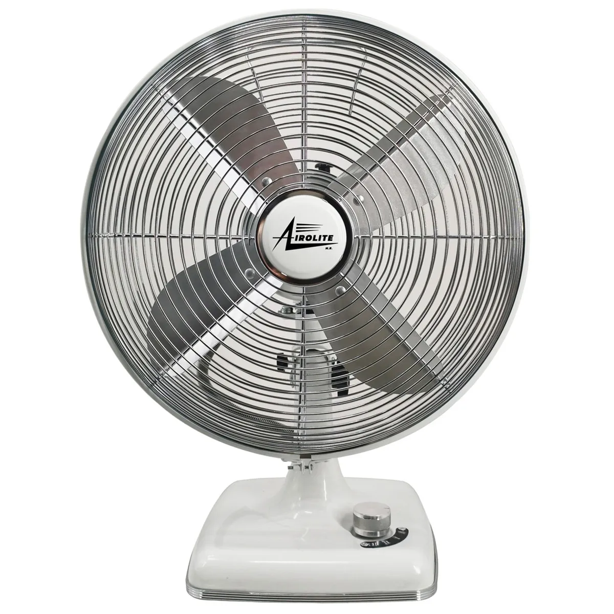 AIROLITE - Ventilador Sobremesa Retro V12SR Blanco