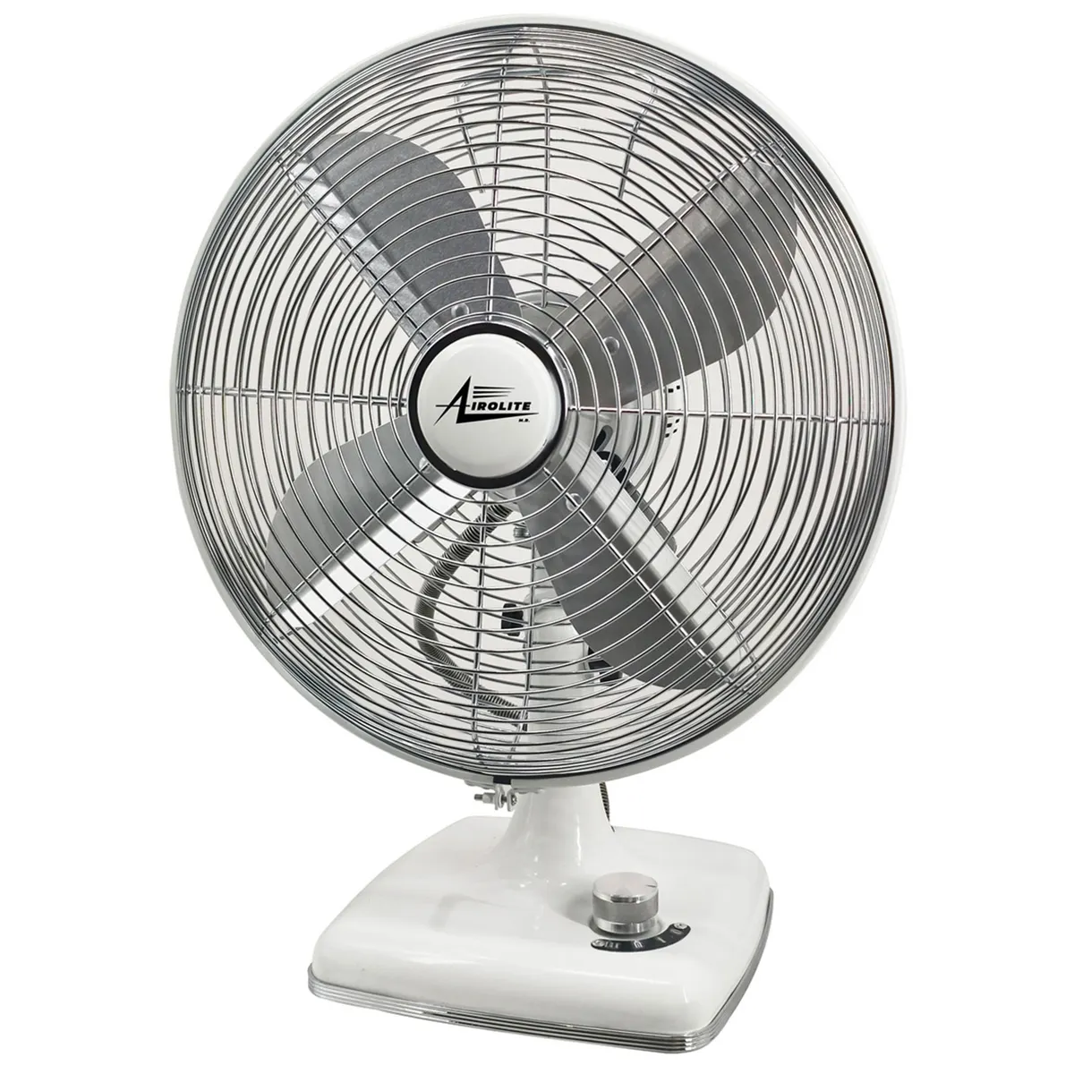 AIROLITE - Ventilador Sobremesa Retro V12SR Blanco
