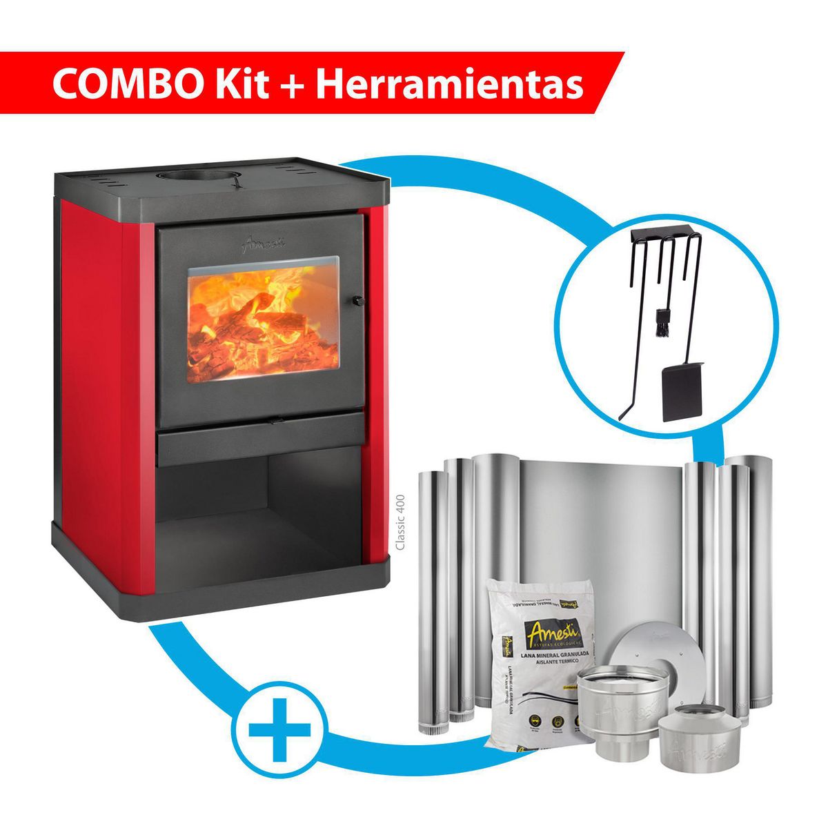AMESTI - Estufa Leña Classic 400 