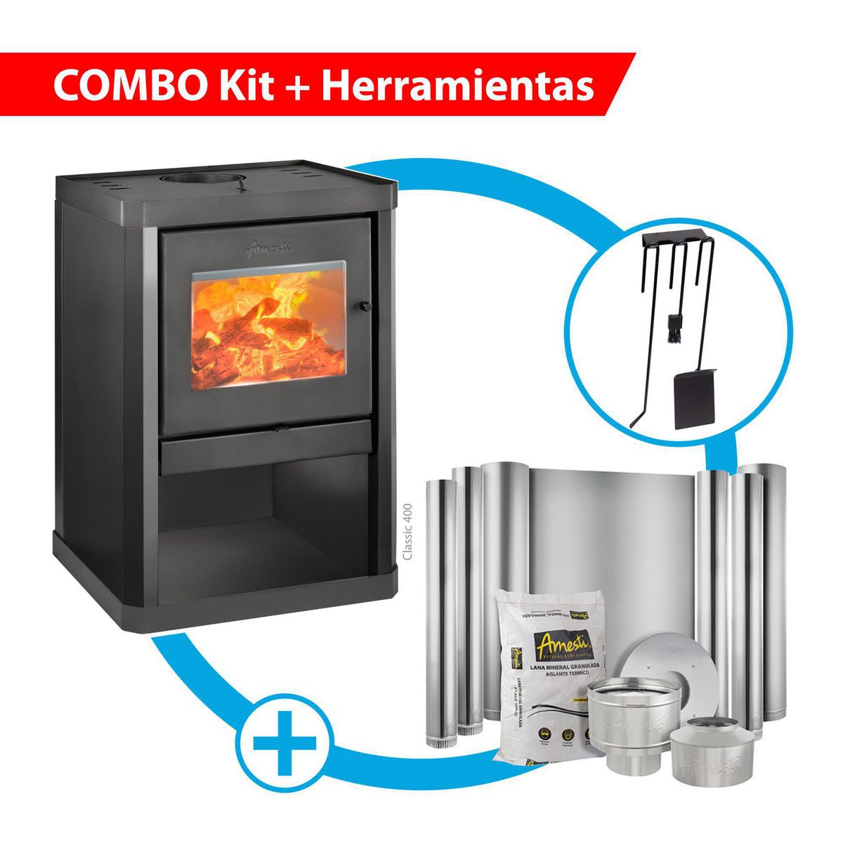 AMESTI - Estufa Leña Classic 400 