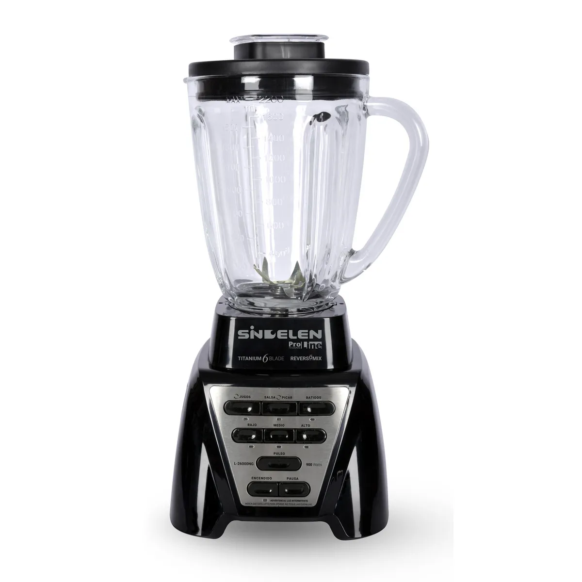 SINDELEN - Licuadora Reversible 2.2 Litros Negro L-26000NG