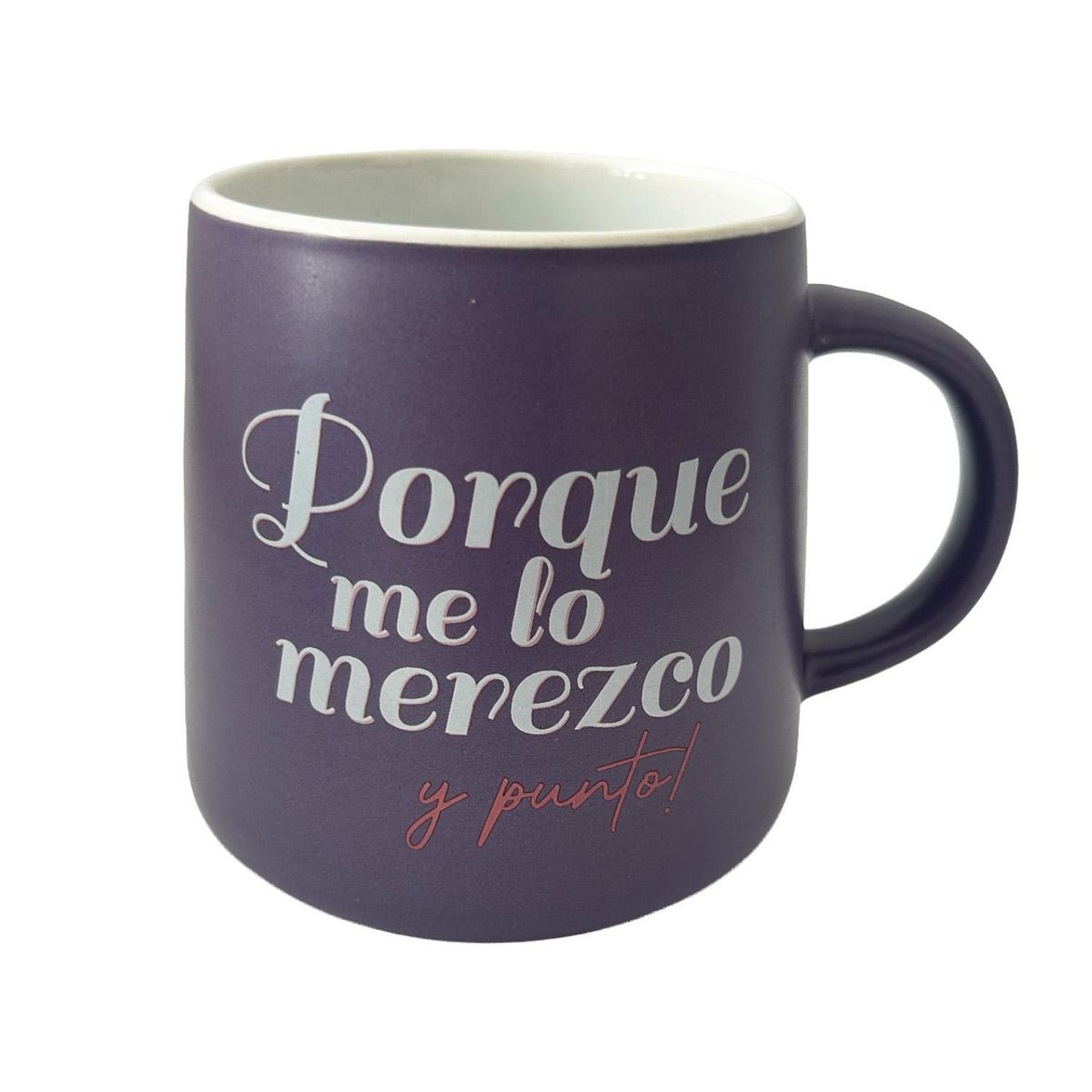 JUST HOME COLLECTION - Taza 500 ml Cerámica Dia de la Mujer Morado