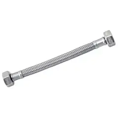 NIBSA - Flexible Agua Lavamano/Plato Hi-Hi 1/2"x1/2" 30cm