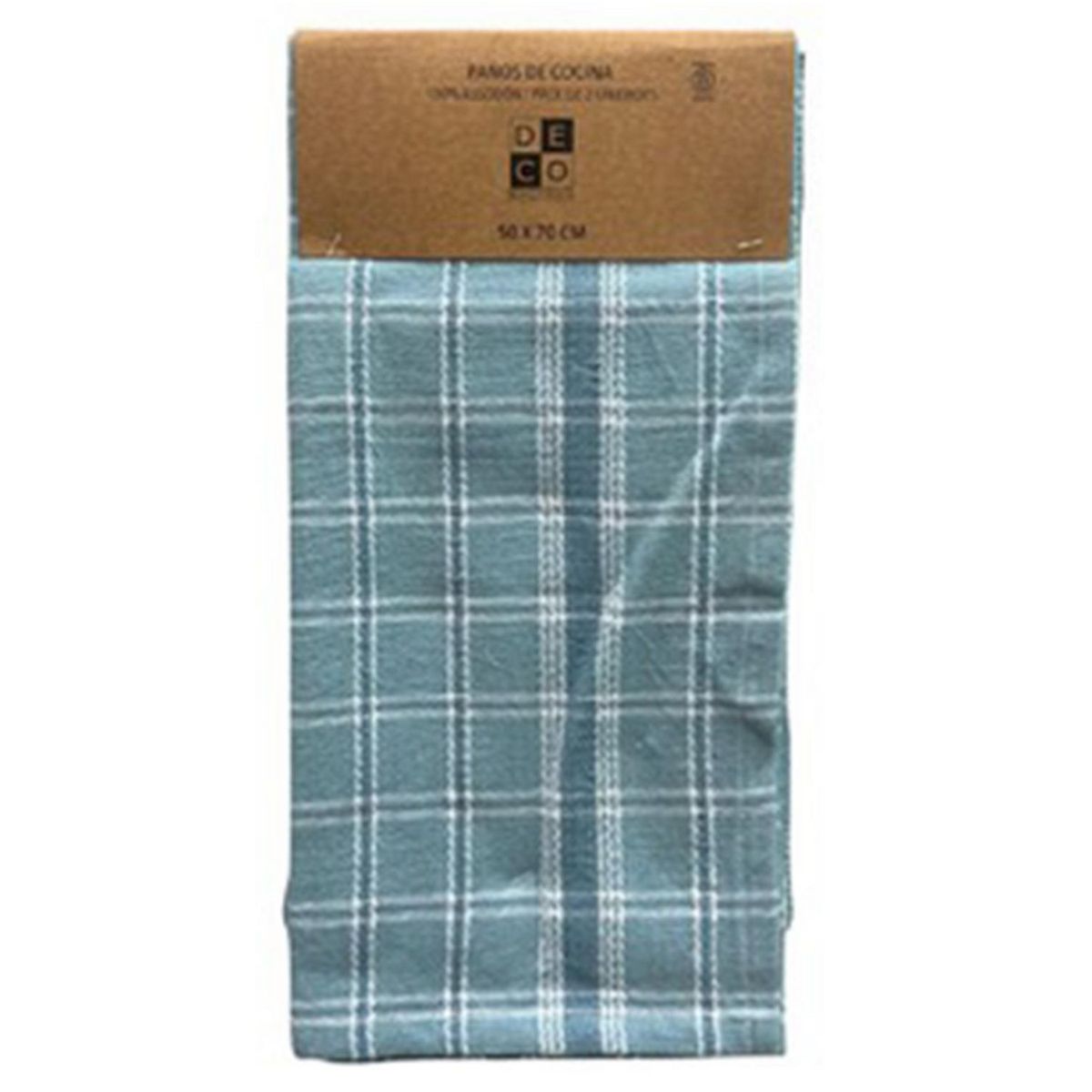 DECO EXPRESS - Set 2 Paños de Cocina Rectangular 50x70 cm Colores Surtidos