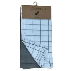 DECO EXPRESS - Set 2 Paños de Cocina Rectangular 50x70 cm Colores Surtidos