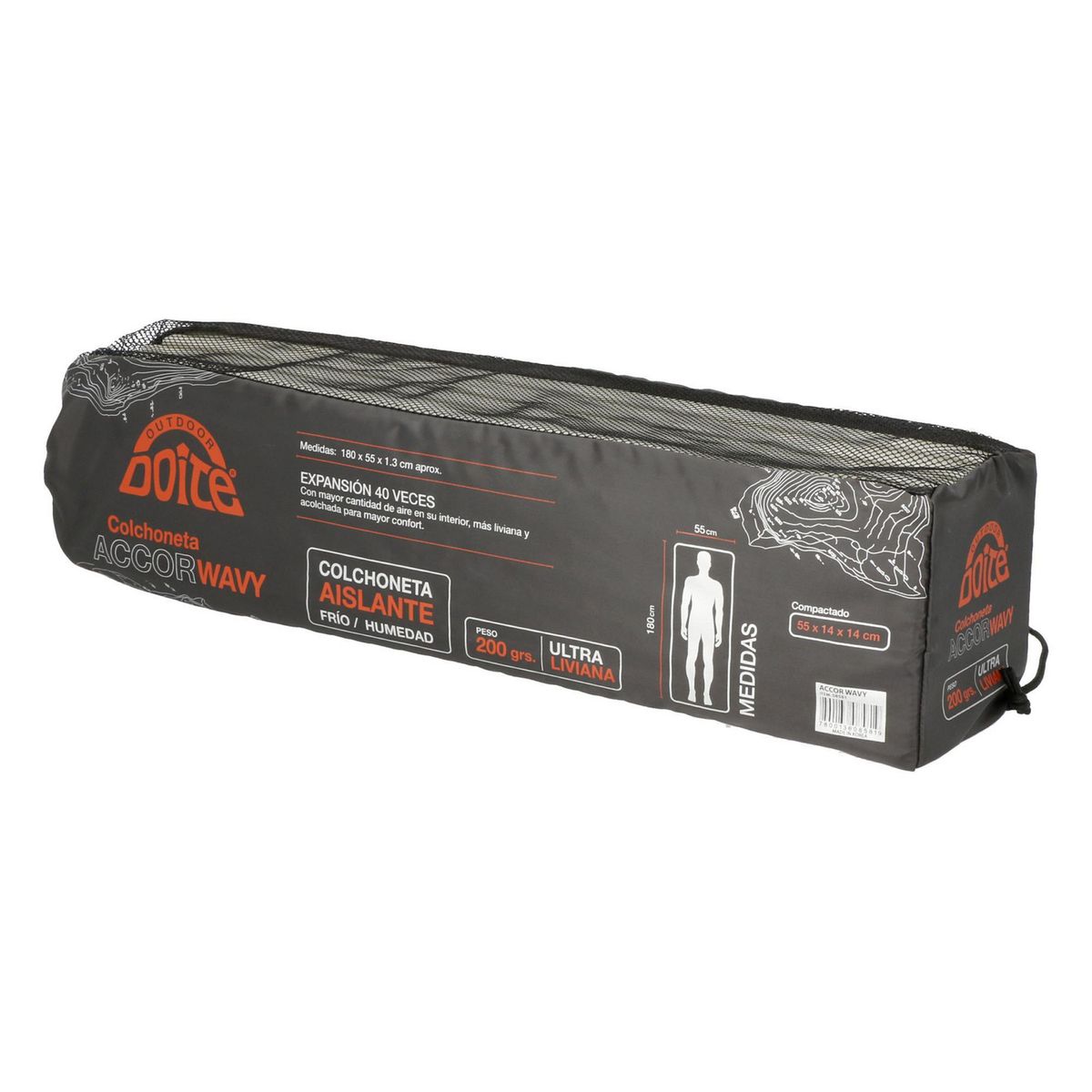 DOITE - Colchoneta 1 plaza Gris