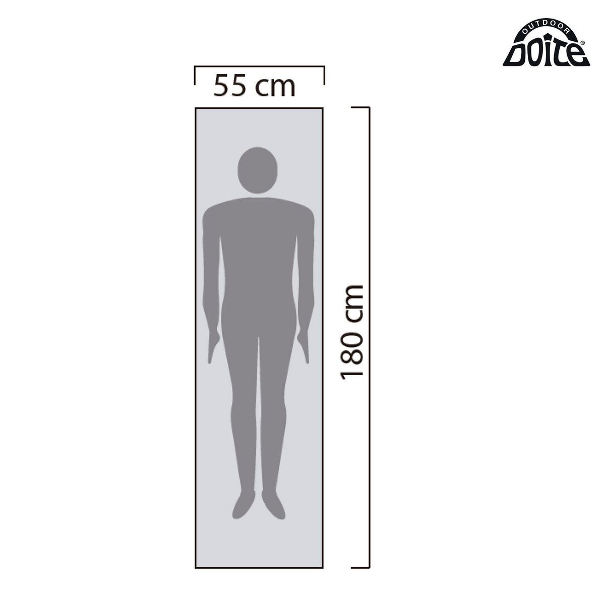 DOITE - Colchoneta 1 plaza Gris
