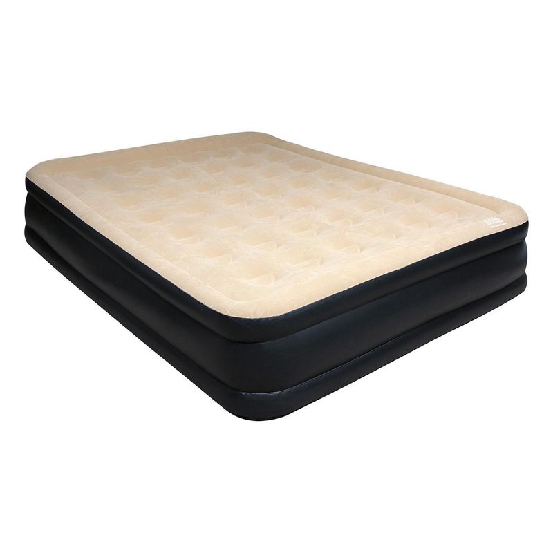 DOITE - Colchón Inflable 2 plazas Beige/negro