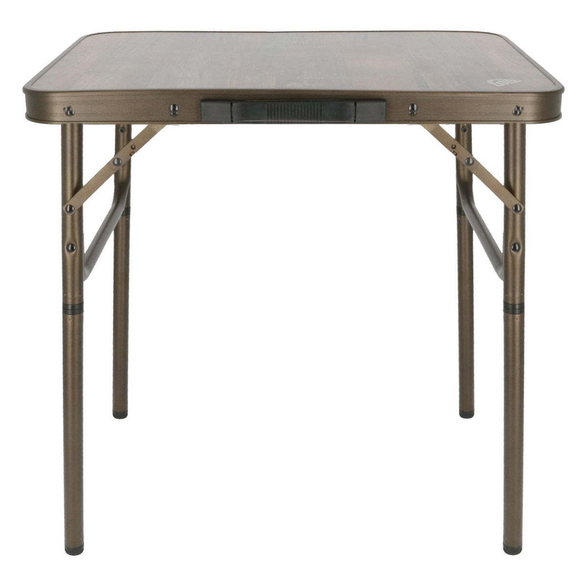 DOITE - Mesa Plegable Rectangular Aluminio 45x59.5x60 cm Café