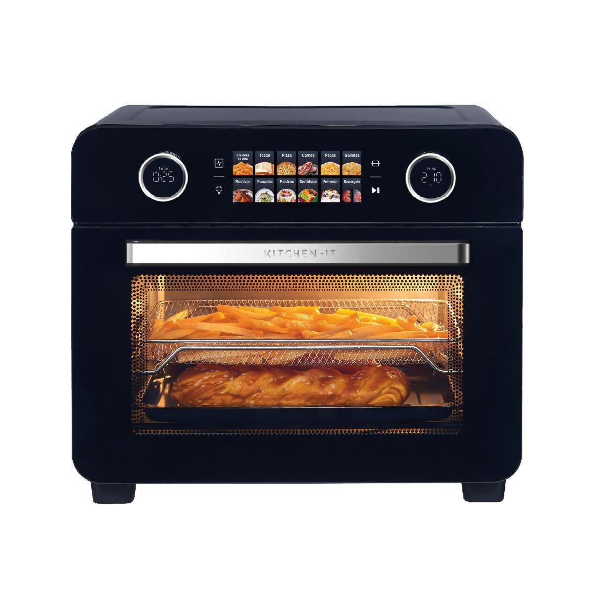 KITCHEN IT - Horno con Freidora de Aire Eléctrico 25 Litros Smart Edition