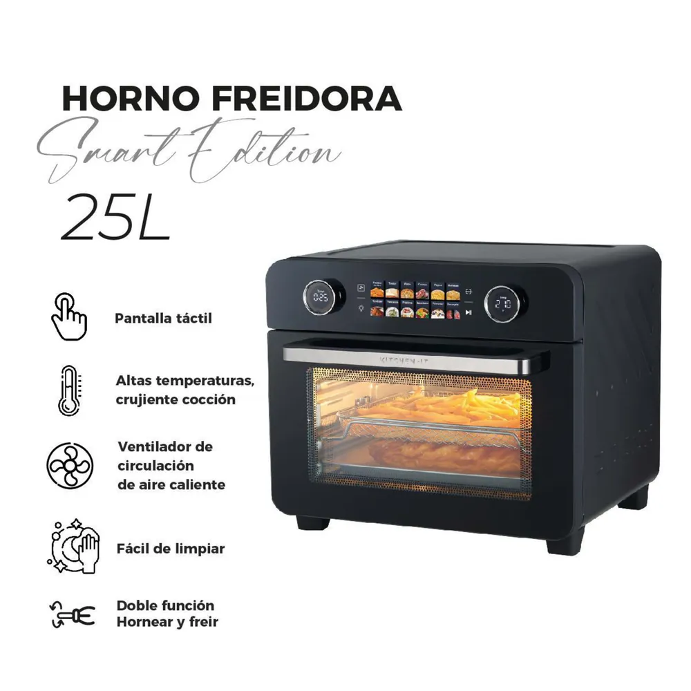 Horno con Freidora de Aire Eléctrico 25 Litros Smart Edition, foto 9