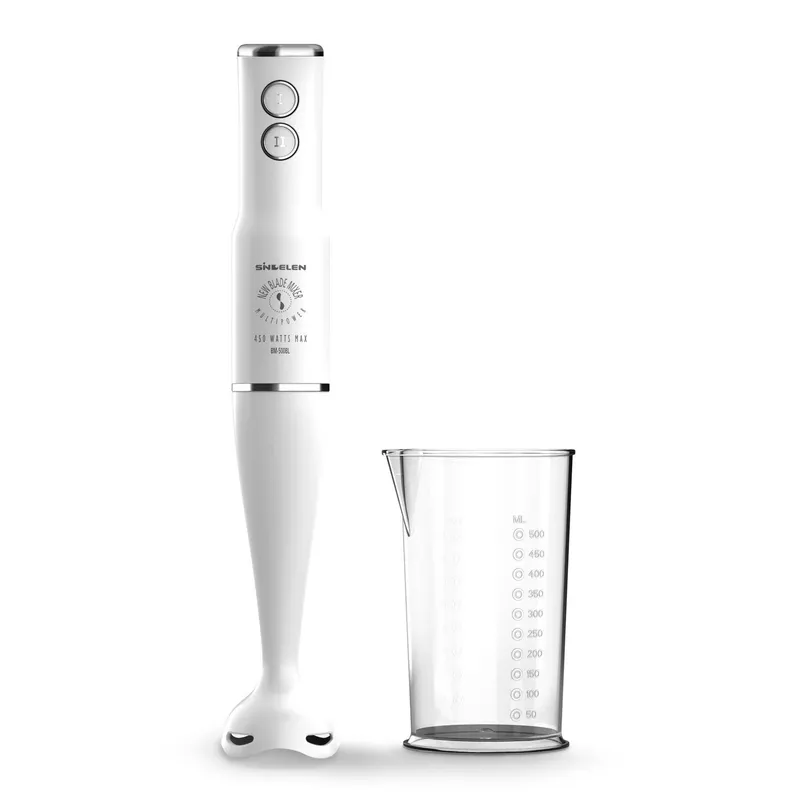 SINDELEN - Minipimer 450 W 0.5 Litros Blanco BM-500BL