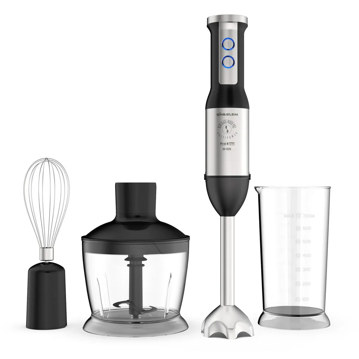 SINDELEN - Minipimer 500 W 0.5 Litros Inox BM-1000IN