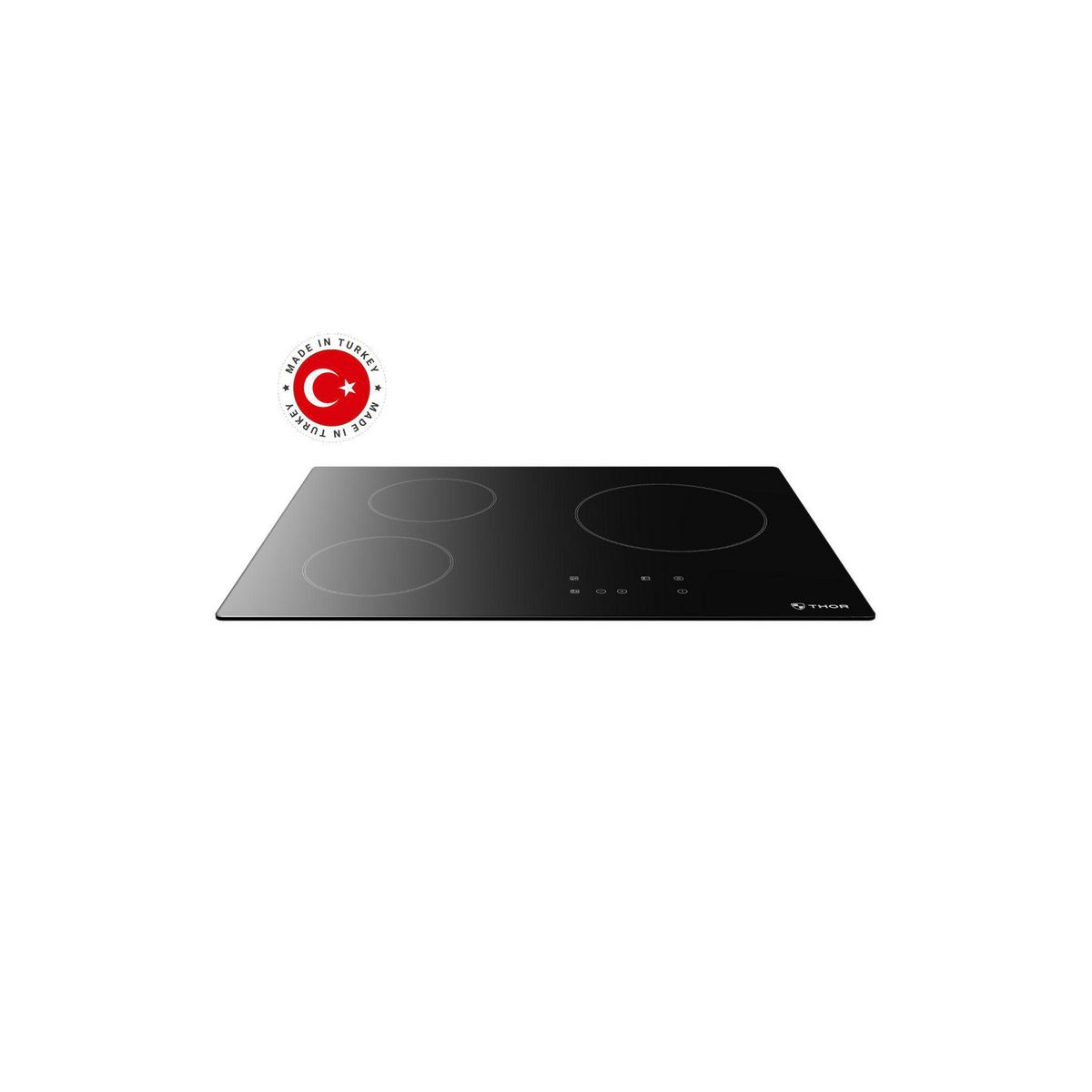 THOR - Encimera Vitrocerámica 3 Platos Negro KBC 63200 TCSBK