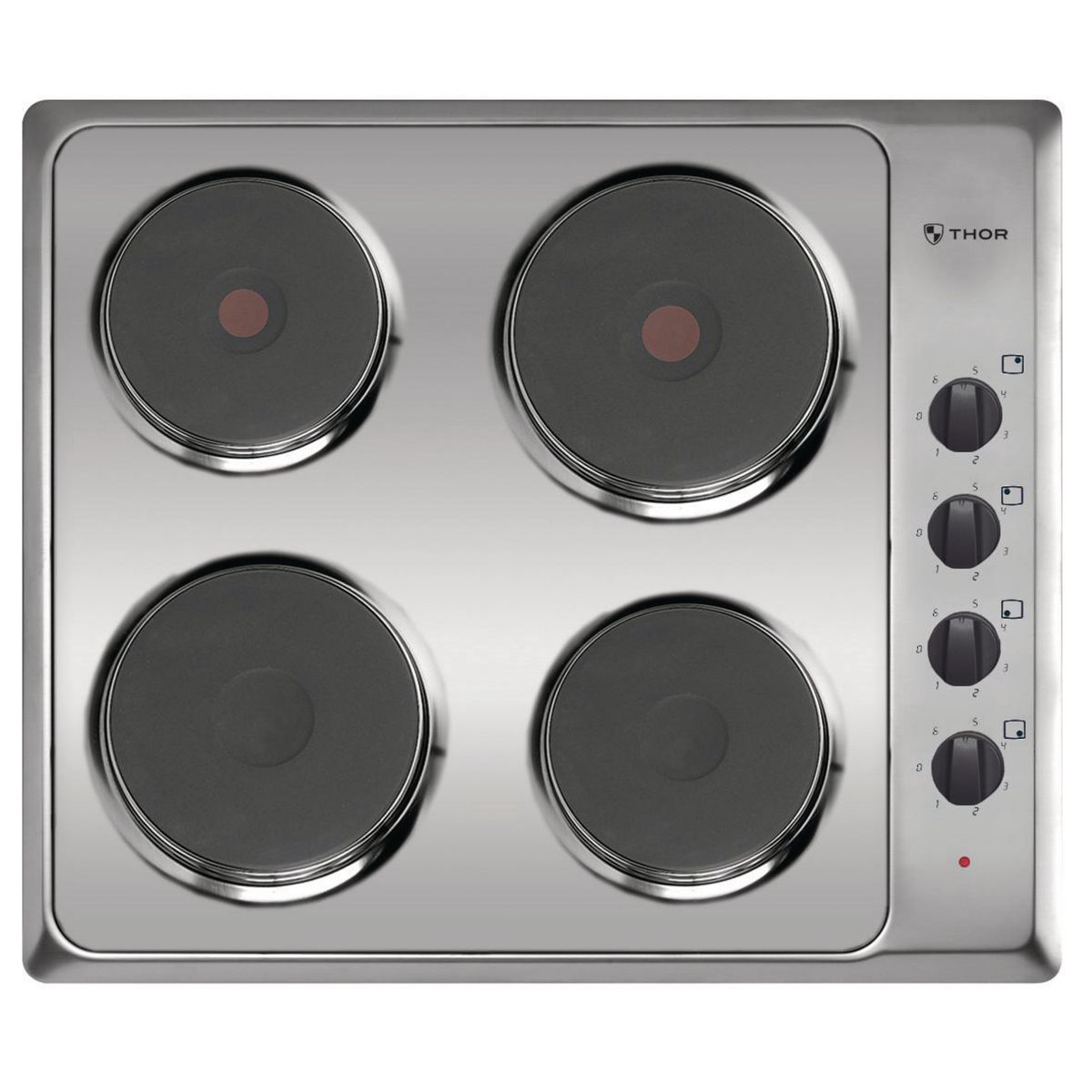 THOR - Encimera Eléctrica 4 Platos Acero inoxidable ETP64000 KNB IX4P