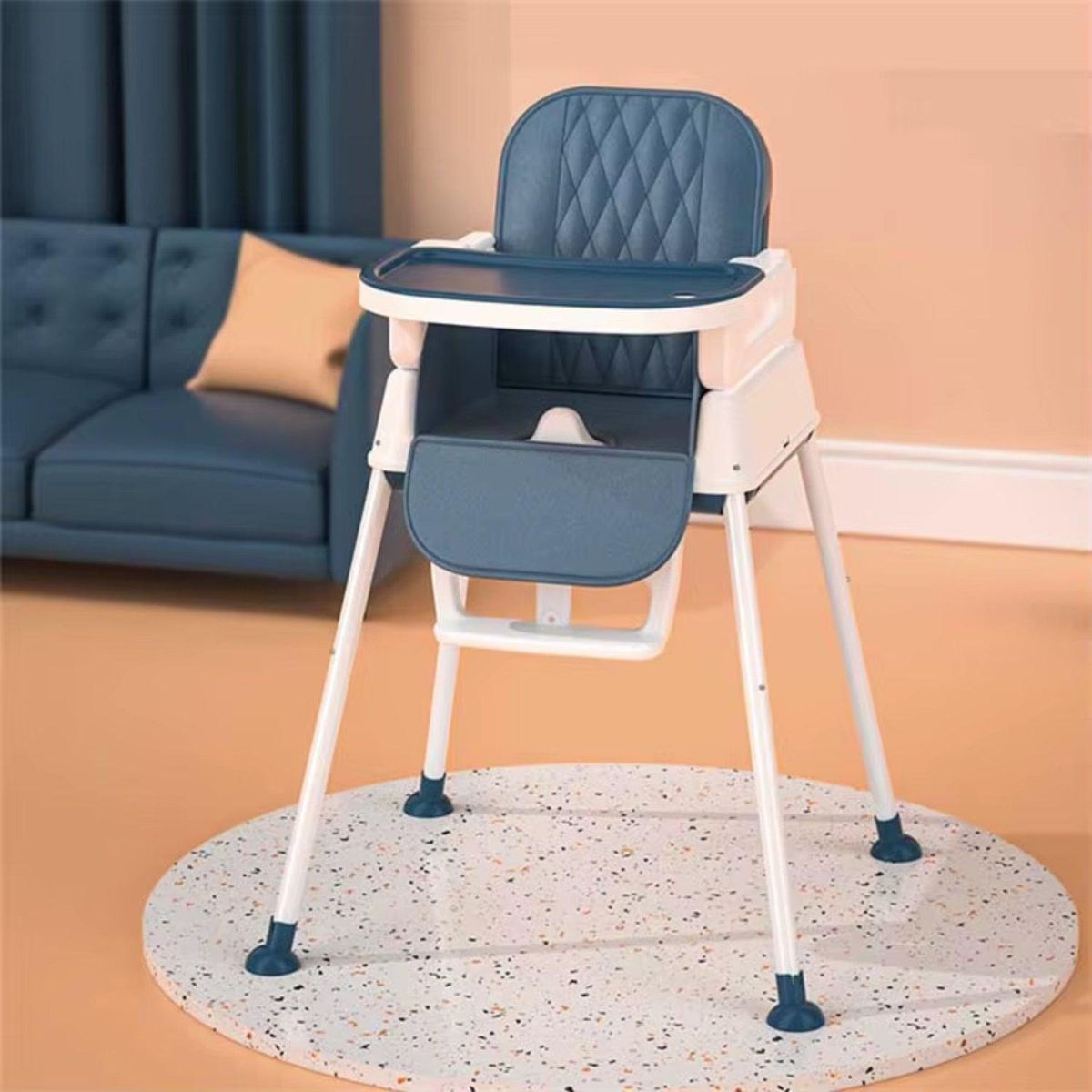 KIDSCOOL - Silla de comer Florencia azul 4 funciones