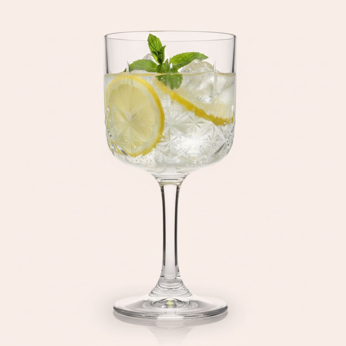 LUGANO - Set 6 Copas de De agua 450 ml Vidrio Transparente