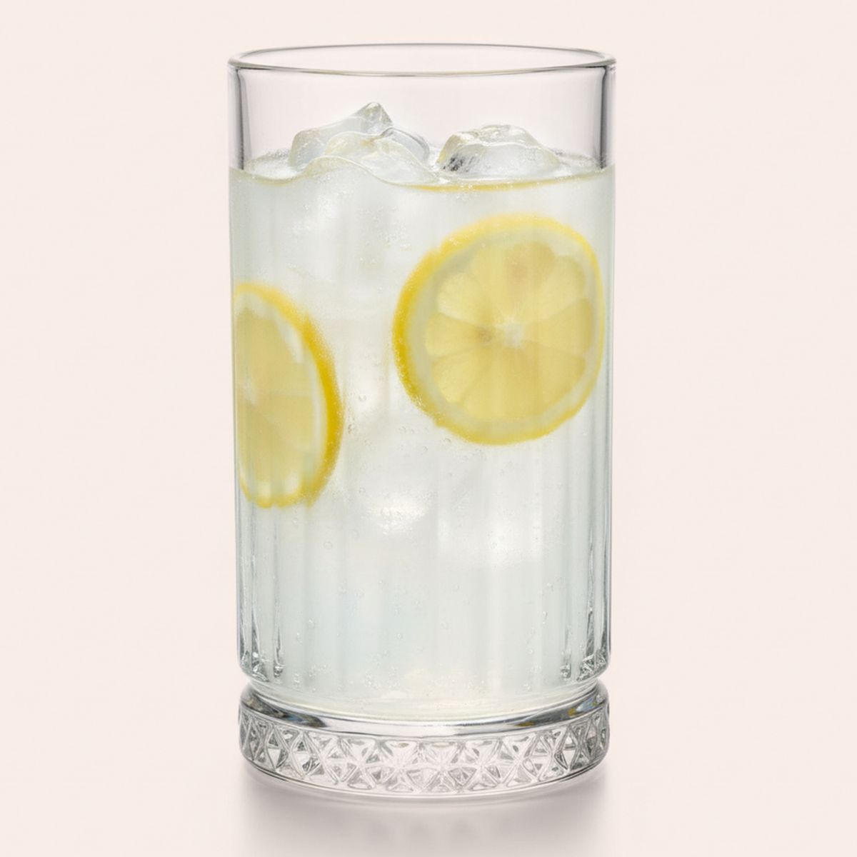 LUGANO - Set 6 Vasos Altos de Vidrio 450 ml Transparente