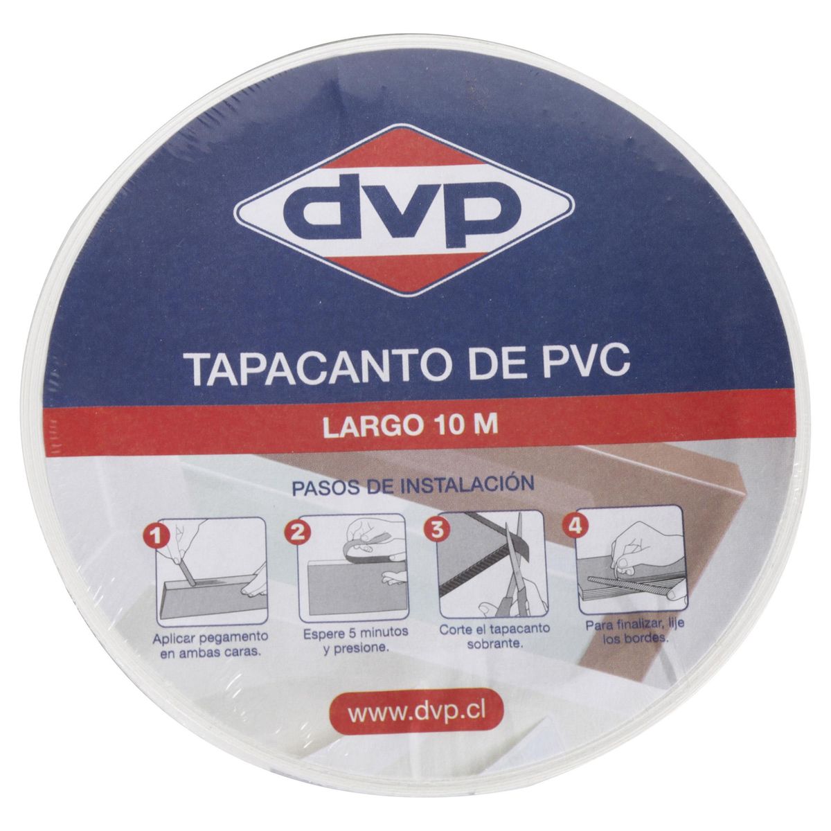 DVP - Tapacanto PVC Blanco 21x0,45 mm 10m