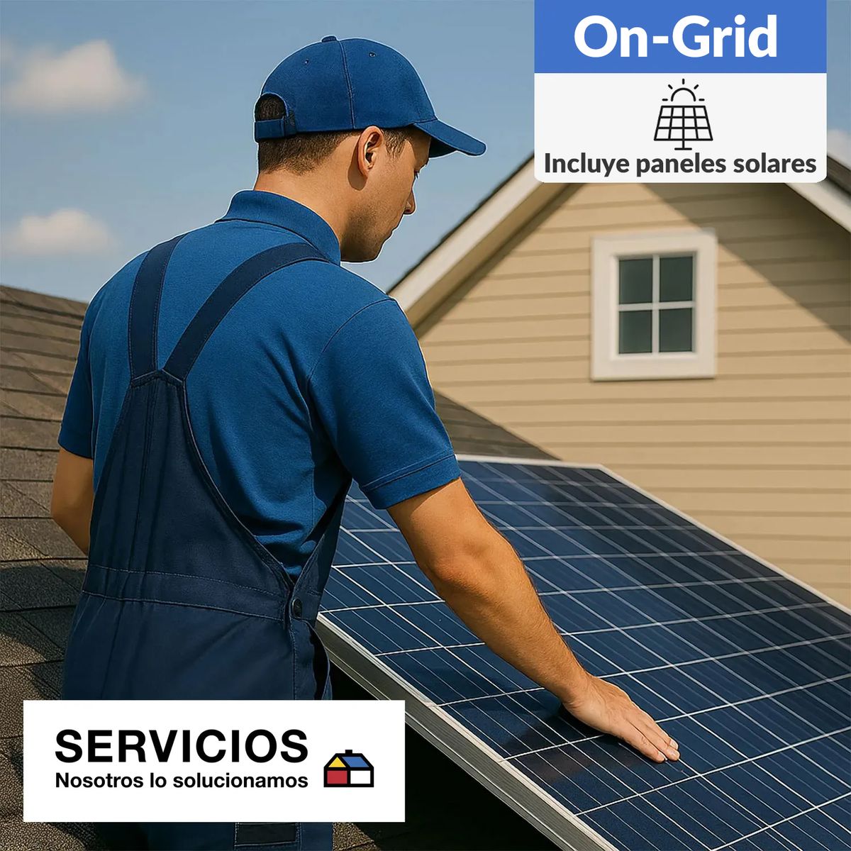 Proyecto de Instalación energia solar On-Grid, marca SERVICIOS HOGAR - Foto Principal