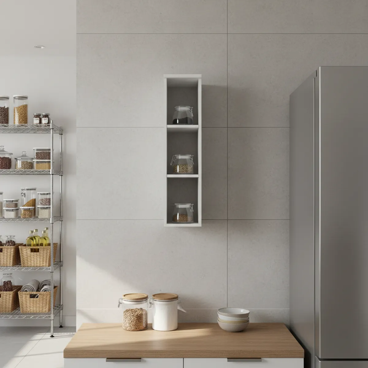 HOME MOBILI - Mueble de cocina modulado Americana Aereo blanco