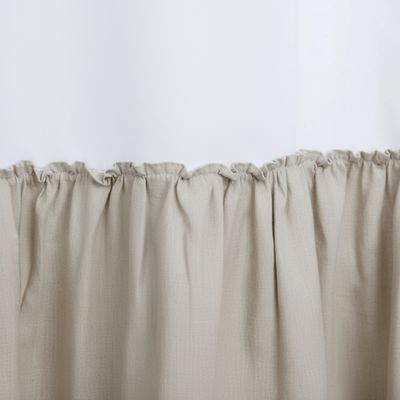 Imagen 2 del producto Cortina De baño 180x180 cm Blanco y tostado