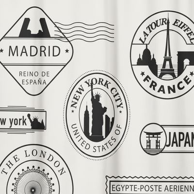 Imagen 2 del producto Cortina De baño 180x180 cm Crudo y negro