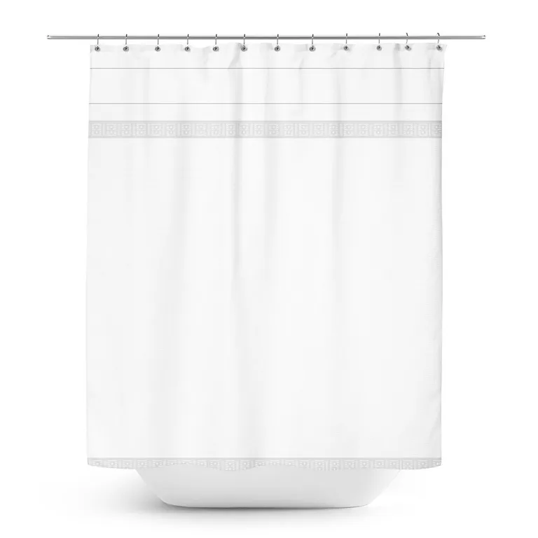 Cortina De baño 180x180 cm Blanco