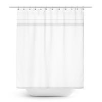 Cortina De baño 180x180 cm Blanco